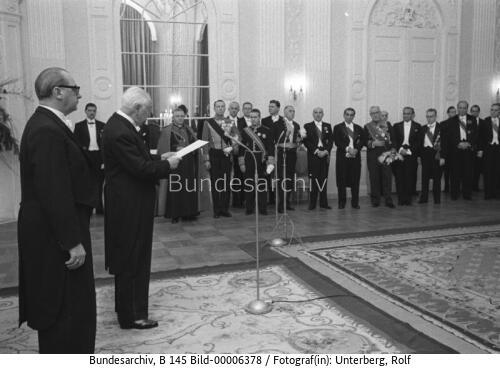 Bundespräsident Heuss: Neujahrsempfang 1959