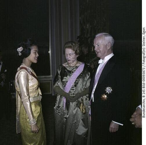 Königin Sirikit von Thailand in Königswinter 1960