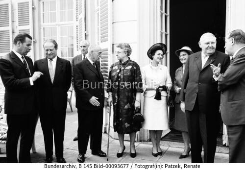 Österreichischer Bundespräsident Schärf in Bonn 1964