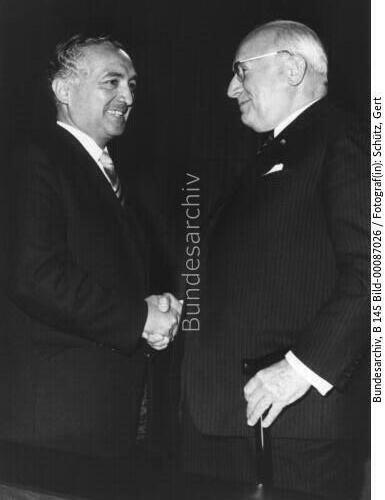 BM Mende und Ferdinand Friedensburg 1963