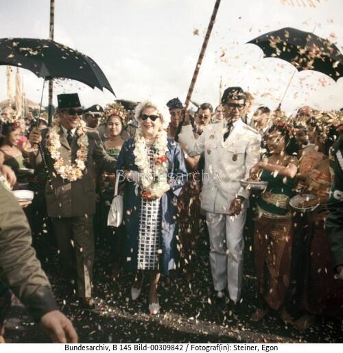 Wilhelmine Lübke in Indonesien 1963