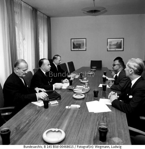 Ministerpräsident von Trinidad und Tobado, Eric Williams in Bonn 1962