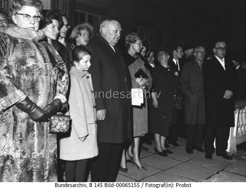 Feier zum 67. Geburtstag von Bundeskanzler Erhard 1964