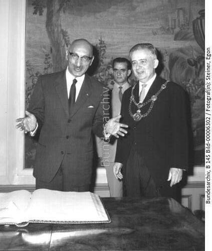 Afghanischer König Zahir Schah in Bonn 1963