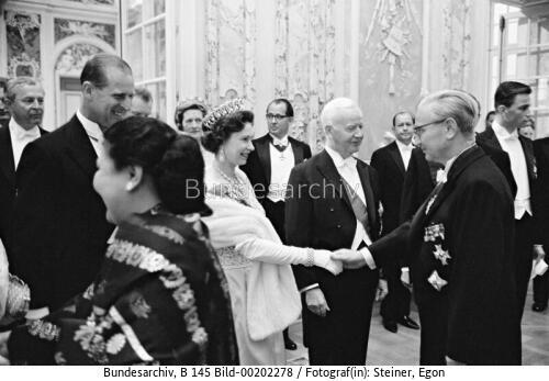 Queen Elizabeth II. in Brühl 1965 / Staatsbesuch