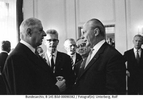 Französischer Präsident de Gaulle in Stuttgart 1962