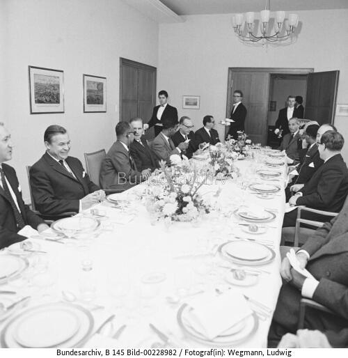 Ministerpräsident von Trinidad und Tobado, Eric Williams in Bonn 1962