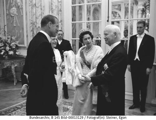 Britische Königin Elizabeth II. in Brühl 1965