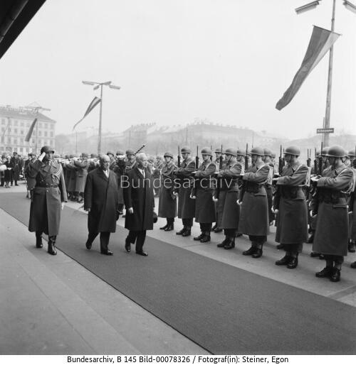 Bundespräsident Lübke in Östereich 1962