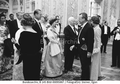 Britische Königin Elizabeth II. in Brühl 1965