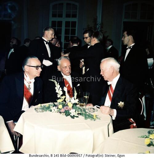 Österreichischer Bundespräsident Schärf in Brühl 1964