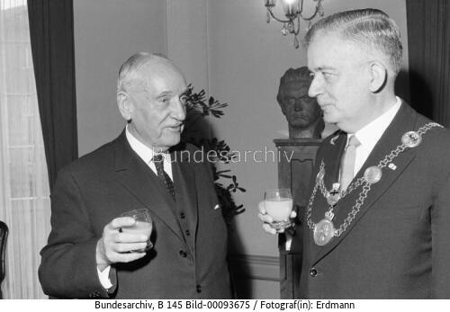 Österreichischer Bundespräsident Schärf in Bonn 1964