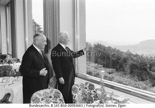 Österreichischer Bundespräsident Schärf in Königswinter 1964