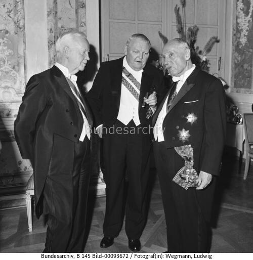 Österreichischer Bundespräsident Schärf in Brühl 1964