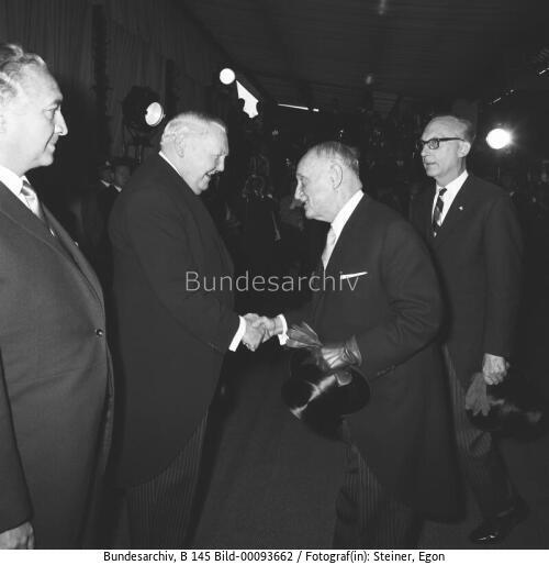 Österreichischer Bundespräsident Schärf in Bonn 1964