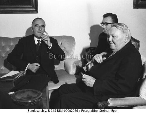 Französischer Premierminister Pompidou in Bonn 1965