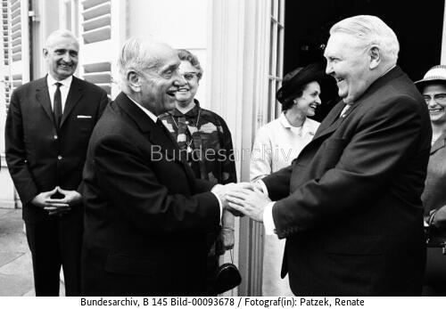 Österreichischer Bundespräsident Schärf in Bonn 1964