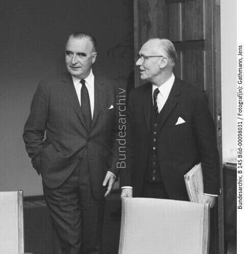 Französischer Premierminister Pompidou in Bonn 1966