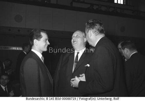 GATT-Konferenz in Genf 1964 / BM Schmücker