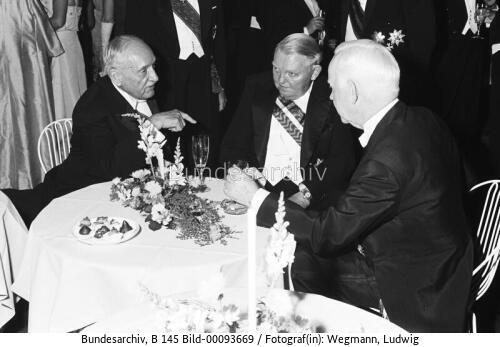 Österreichischer Bundespräsident Schärf in Brühl 1964