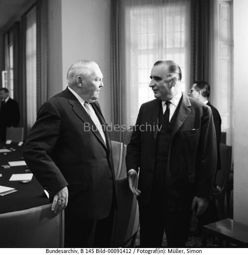 Französischer Premierminister Pompidou in Bonn 1963