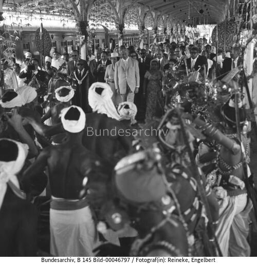 Bundeskanzler Kiesinger in Ceylon 1967 / Asienreise