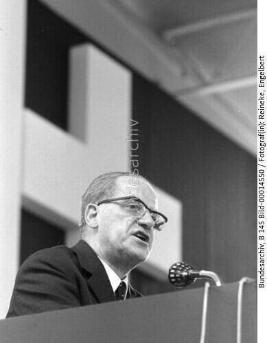 Evangelischer Kirchentag in Hannover 1967 / Rede Wehner
