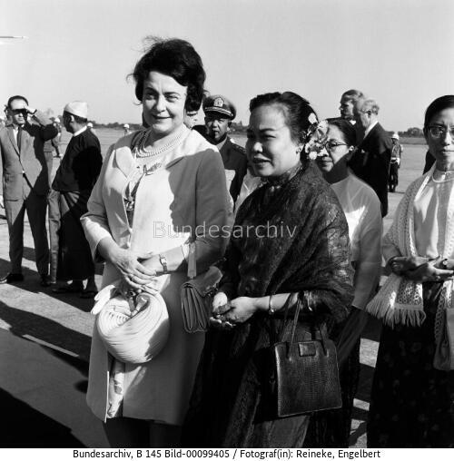 Marie-Luise Kiesinger in Ceylon 1967