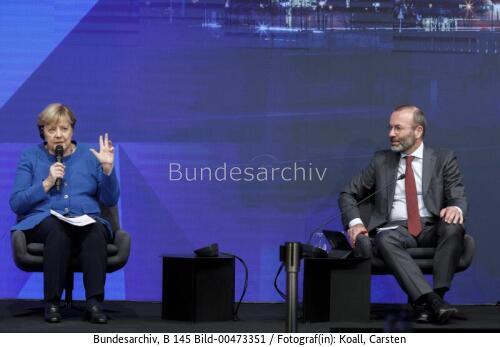 Bundeskanzlerin Angela Merkel bei der Klausurtagung des Vorstandes der EVP-Fraktion des Europäischen Parlaments 2021