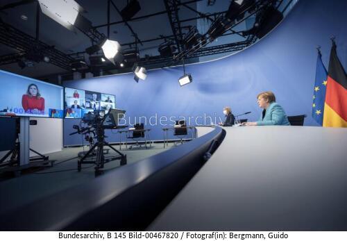 Bundeskanzlerin Angela Merkel: virtueller Forschungsgipfel des Stifterverbandes für die Deutsche Wissenschaft 2021