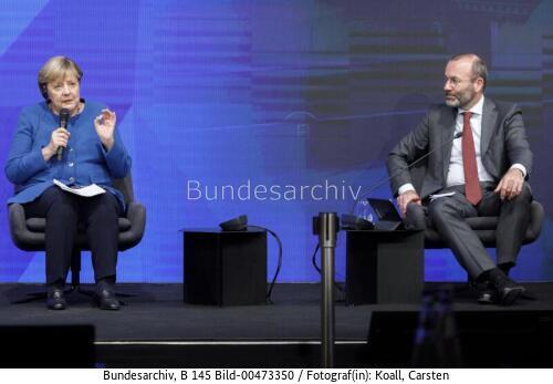 Bundeskanzlerin Angela Merkel bei der Klausurtagung des Vorstandes der EVP-Fraktion des Europäischen Parlaments 2021