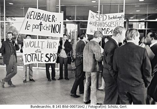 Demonstration gegen die Notstandsgesetze an der FU Berlin 1968
