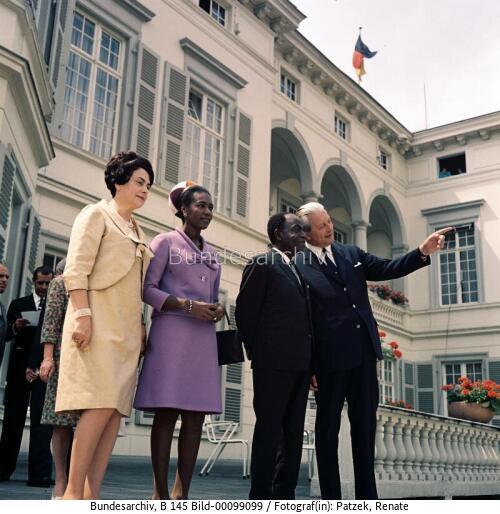 Präsident der Elfenbeinküste Houphouet-Boigny in Bonn 1967