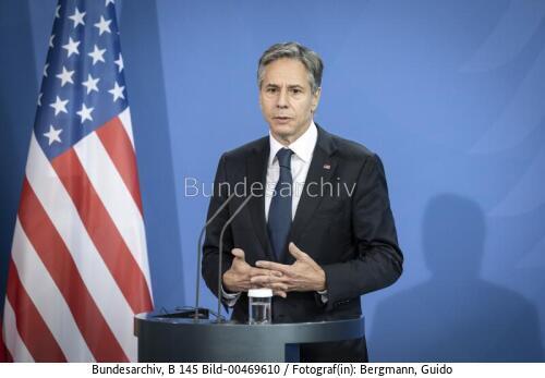 Amerikanischer Außenminister Antony Blinken in Berlin 2021