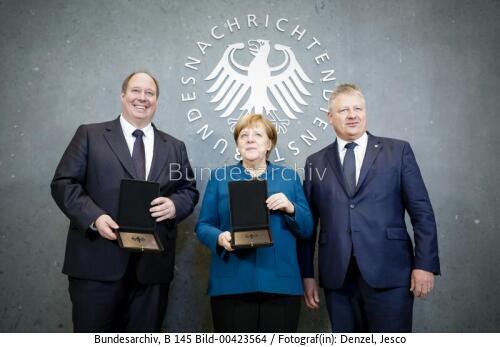 Bundeskanzlerin Angela Merkel bei der Eröffnung der neuen BND-Zentrale 2019