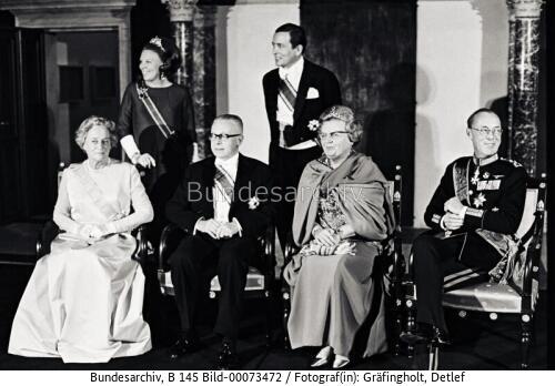 Bundespräsident Heinemann in den Niederlanden 1969