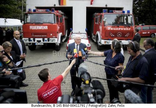 Bundespräsident Frank-Walter Steinmeier in der Uckermark 2018