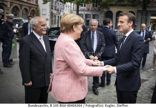 Französischer Präsident Emmanuel Macron in Aachen 2018