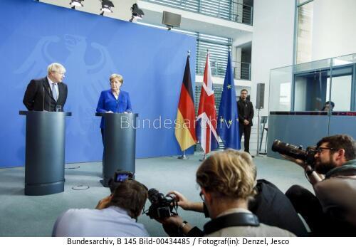 Britischer Premierminister Boris Johnson in Berlin 2019