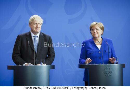 Britischer Premierminister Boris Johnson in Berlin 2019