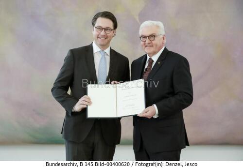 Ernennung von BM Andreas Scheuer 2018