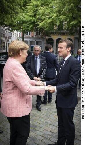 Französischer Präsident Emmanuel Macron in Aachen 2018