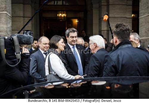 Bundespräsident Frank-Walter Steinmeier und MP Markus Söder 2019