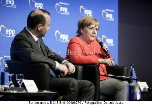 Bundeskanzlerin Angela Merkel bei einer Klausur der EVP-Fraktion 2018