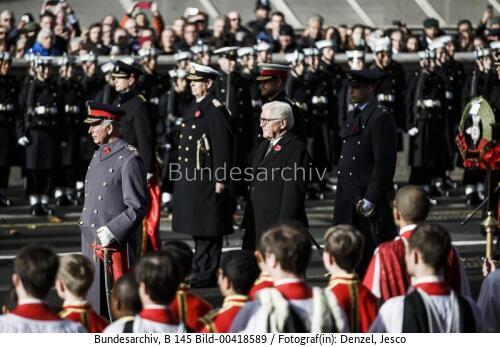 Bundespräsident Frank-Walter Steinmeier in Großbritannien / Gedenkveranstaltungen anlässlich "100 Jahre Ende des Ersten Weltkrieges" 2018