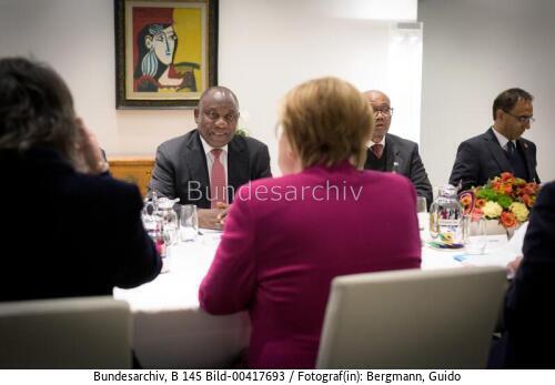 Bundeskanzlerin Angela Merkel empfängt Cyril Ramaphosa 2018