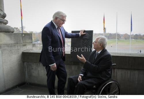 Bundespräsident Frank-Walter Steinmeier und Bundestagspräsident Wolfgang Schäuble 2018