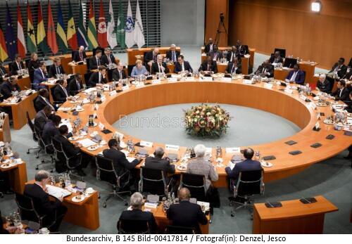 Bundeskanzlerin Angela Merkel beim G20 "Compact with Africa" in Berlin 2018