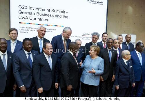 Bundeskanzlerin Angela Merkel bei der Afrika-Investorenkonferenz 2018