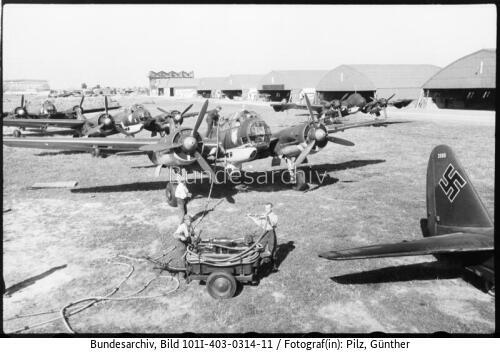 Frankreich, Flugzeuge Junkers Ju 88